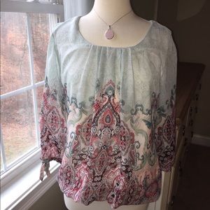 Dress Barn 3/4 sleeve blouse